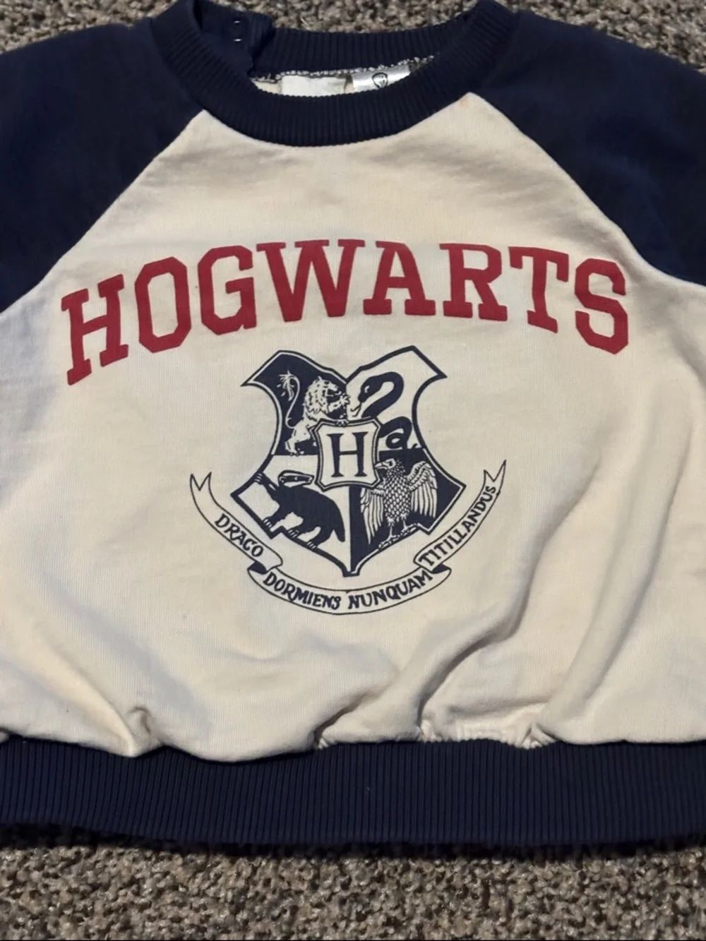 H&M > Harry Potter Hogwarts Baby Sweat Set w/ Wizarding World Logo Size 6 mo